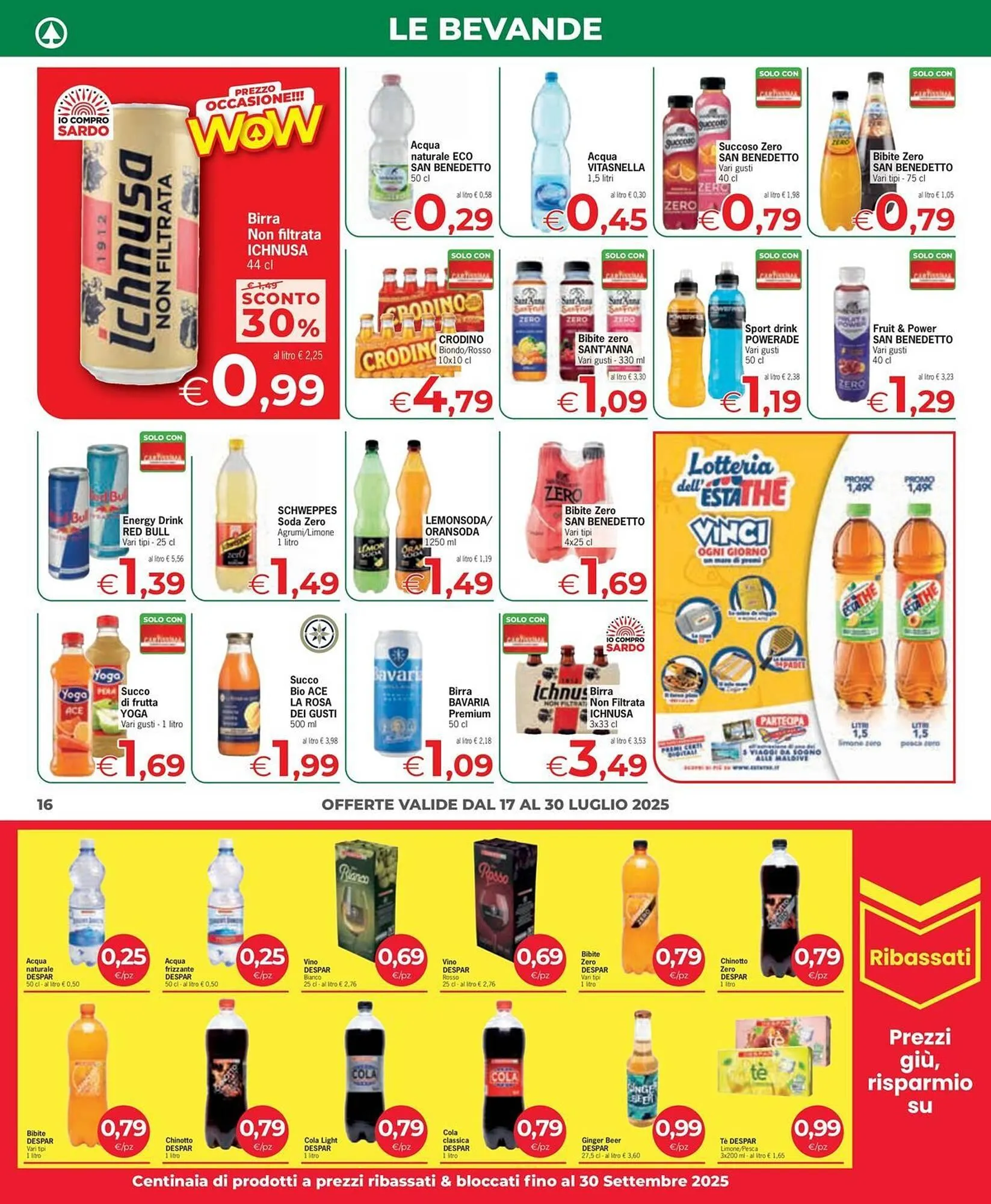 Volantino Despar da 17 luglio a 30 luglio di 2025 - Pagina del volantino 16