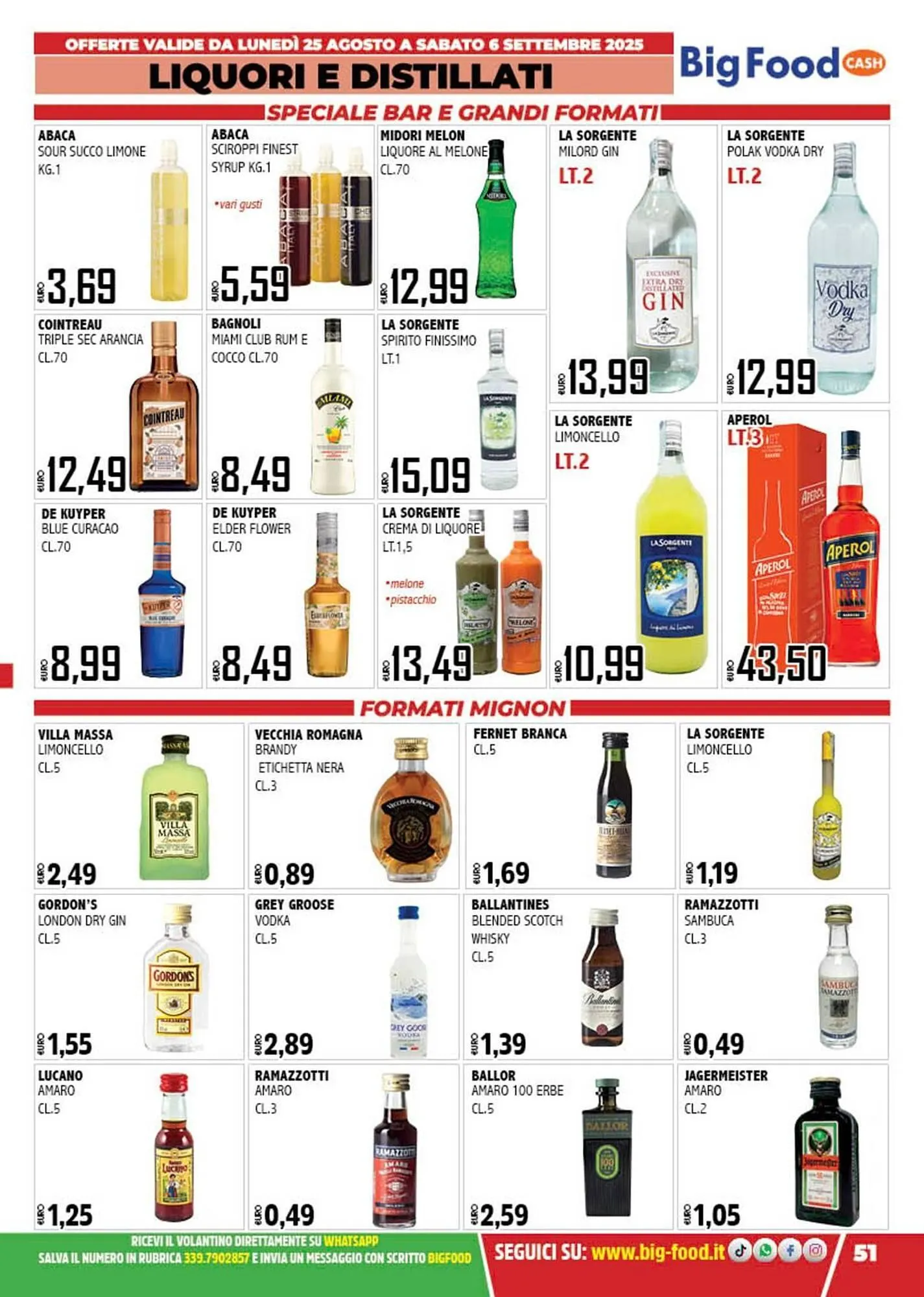 Volantino Big Food da 25 agosto a 6 settembre di 2025 - Pagina del volantino 51