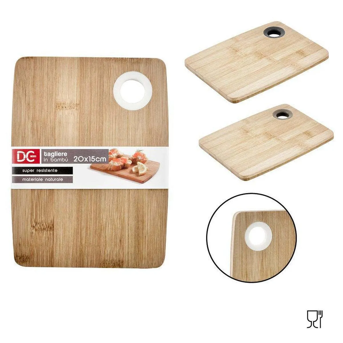 Dc - Bamboo Cutting Board 20X15X1Cm