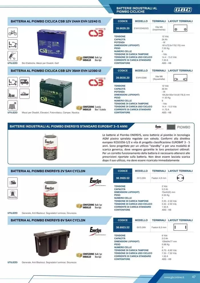 Catalogo Batteries and Power da 7 marzo a 31 dicembre di 2025 - Pagina del volantino 47