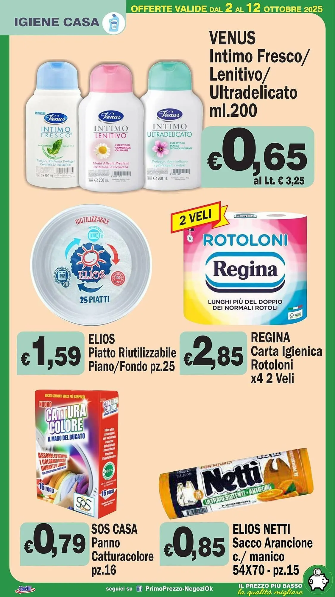 Volantino Primo Prezzo da 2 ottobre a 12 ottobre di 2025 - Pagina del volantino 18