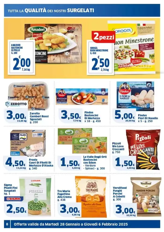 Prezzi tondi da 28 gennaio a 6 febbraio di 2025 - Pagina del volantino 8