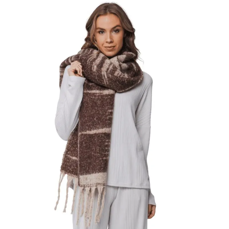 PA-A8242-821-9- Sciarpona morbida- marrone