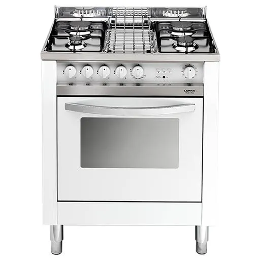 Lofra lofmb75gv cucina 70x50 4fuochi gas bianca