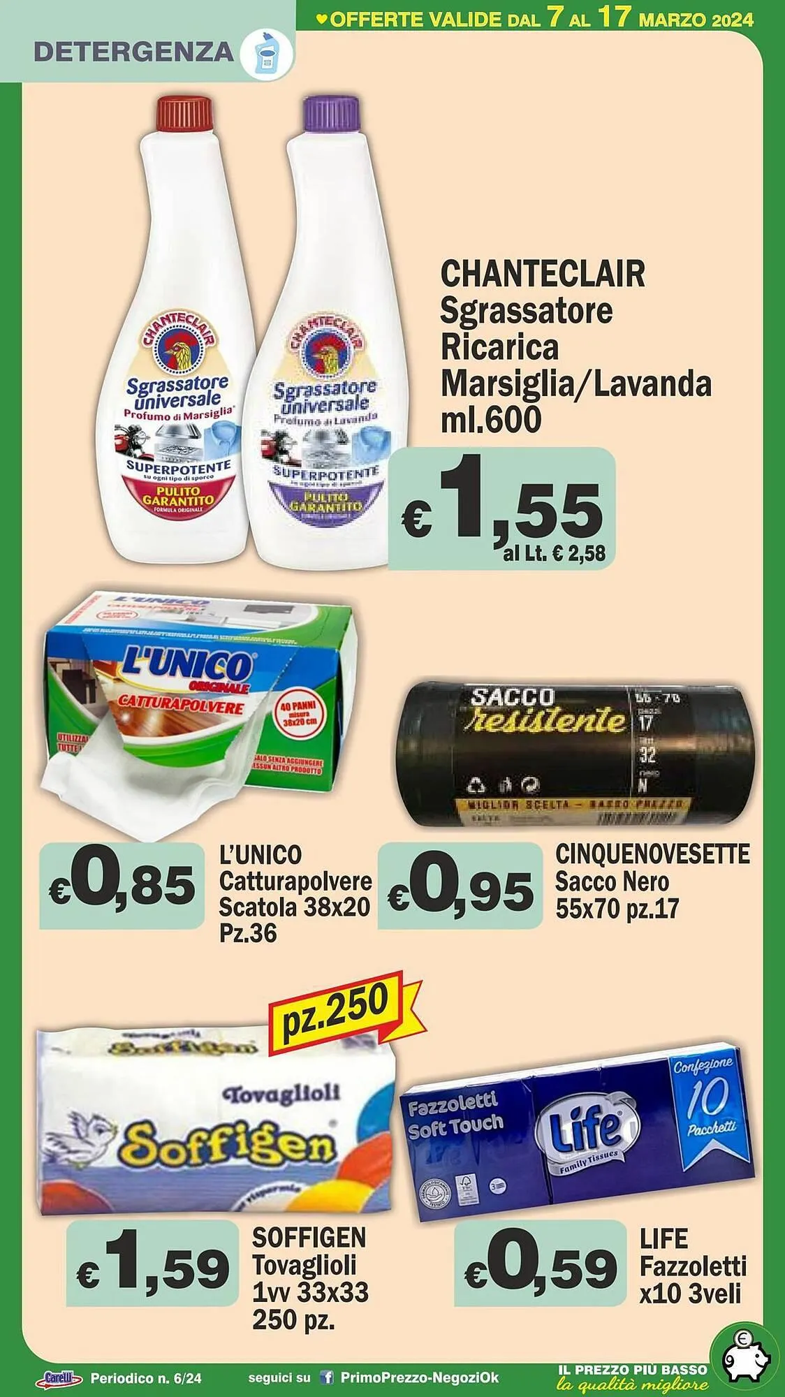 Volantino Primo Prezzo da 7 marzo a 17 marzo di 2024 - Pagina del volantino 24