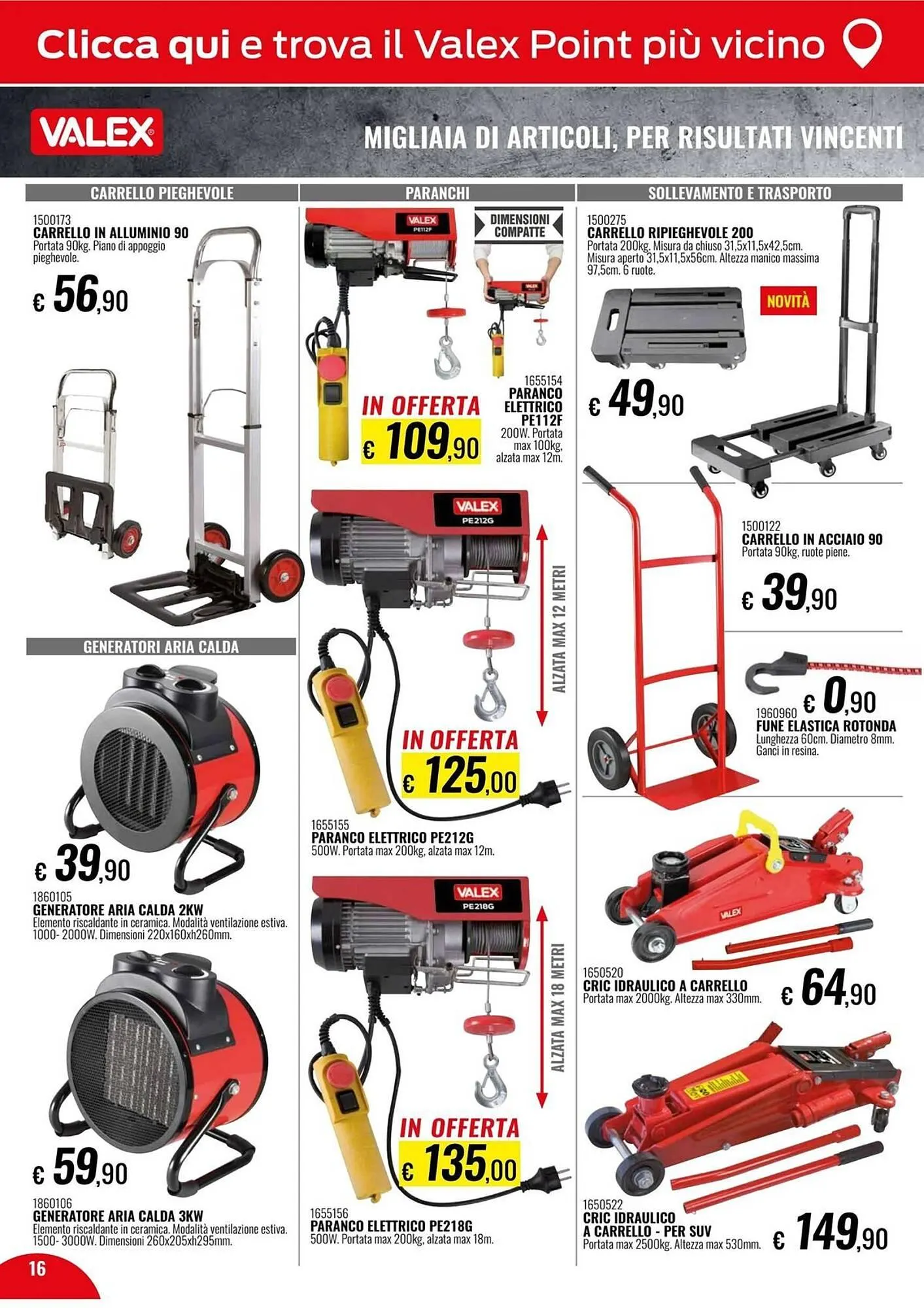 Volantino Valex da 13 gennaio a 22 marzo di 2026 - Pagina del volantino 16