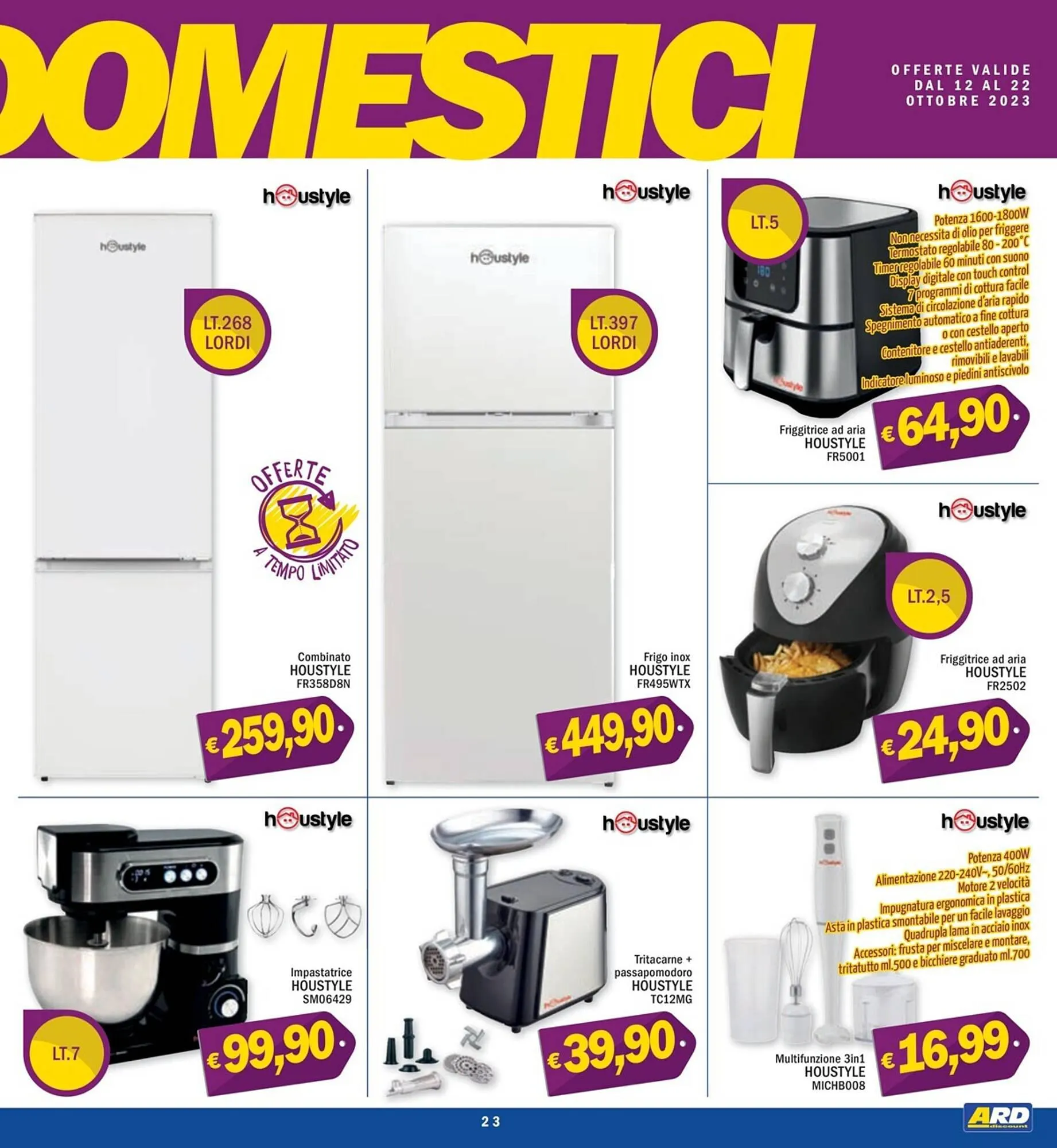Volantino Ard Discount da 12 ottobre a 22 ottobre di 2023 - Pagina del volantino 23