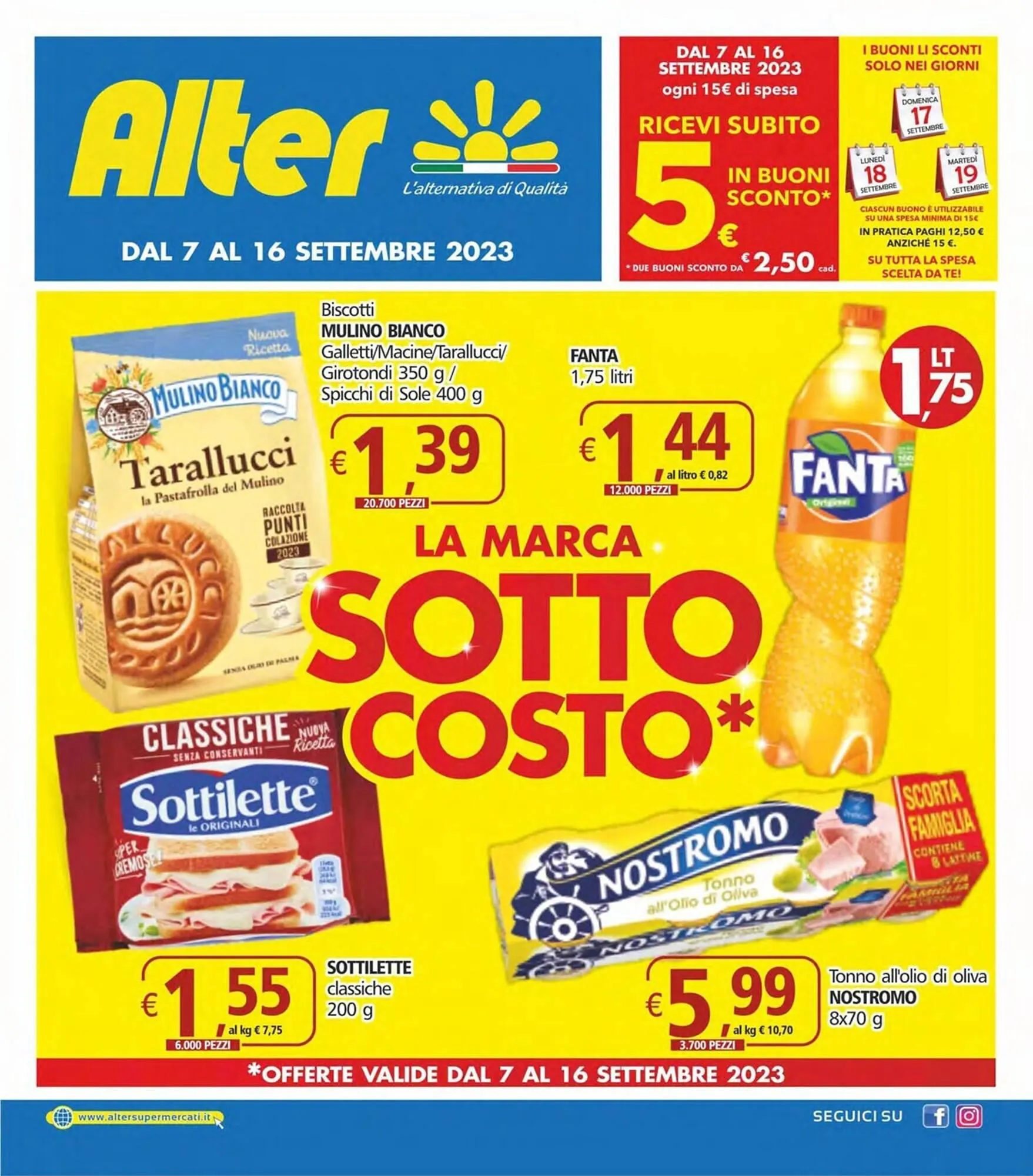 Volantino Alter Discount da 7 settembre a 16 settembre di 2023 - Pagina del volantino 1