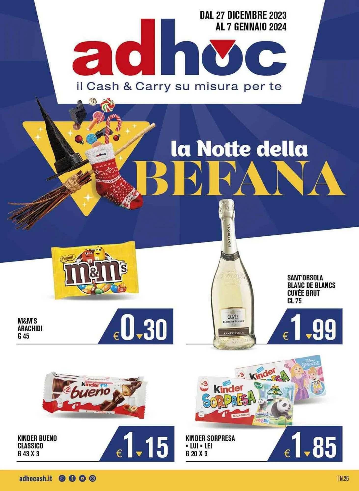 Volantino Adhoc da 27 dicembre a 7 gennaio di 2024 - Pagina del volantino 1