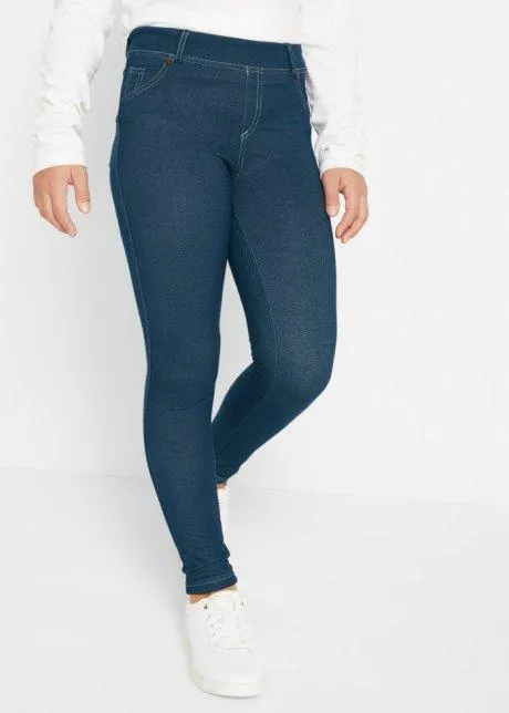 Leggings effetto jeans