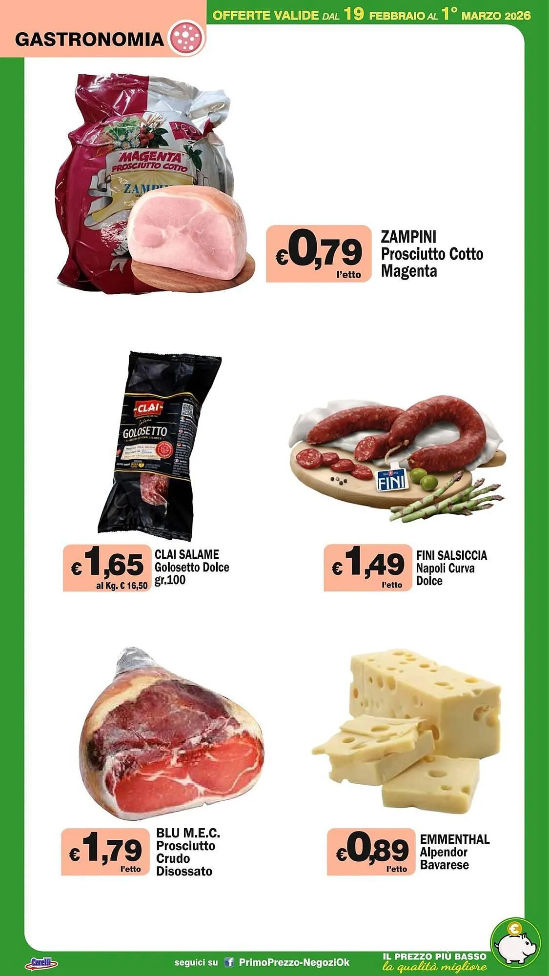 Volantino Primo Prezzo da 19 febbraio a 1 marzo di 2026 - Pagina del volantino 39
