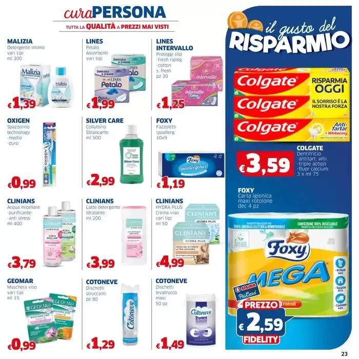 Il gusto del risparmio da 8 maggio a 21 maggio di 2025 - Pagina del volantino 23