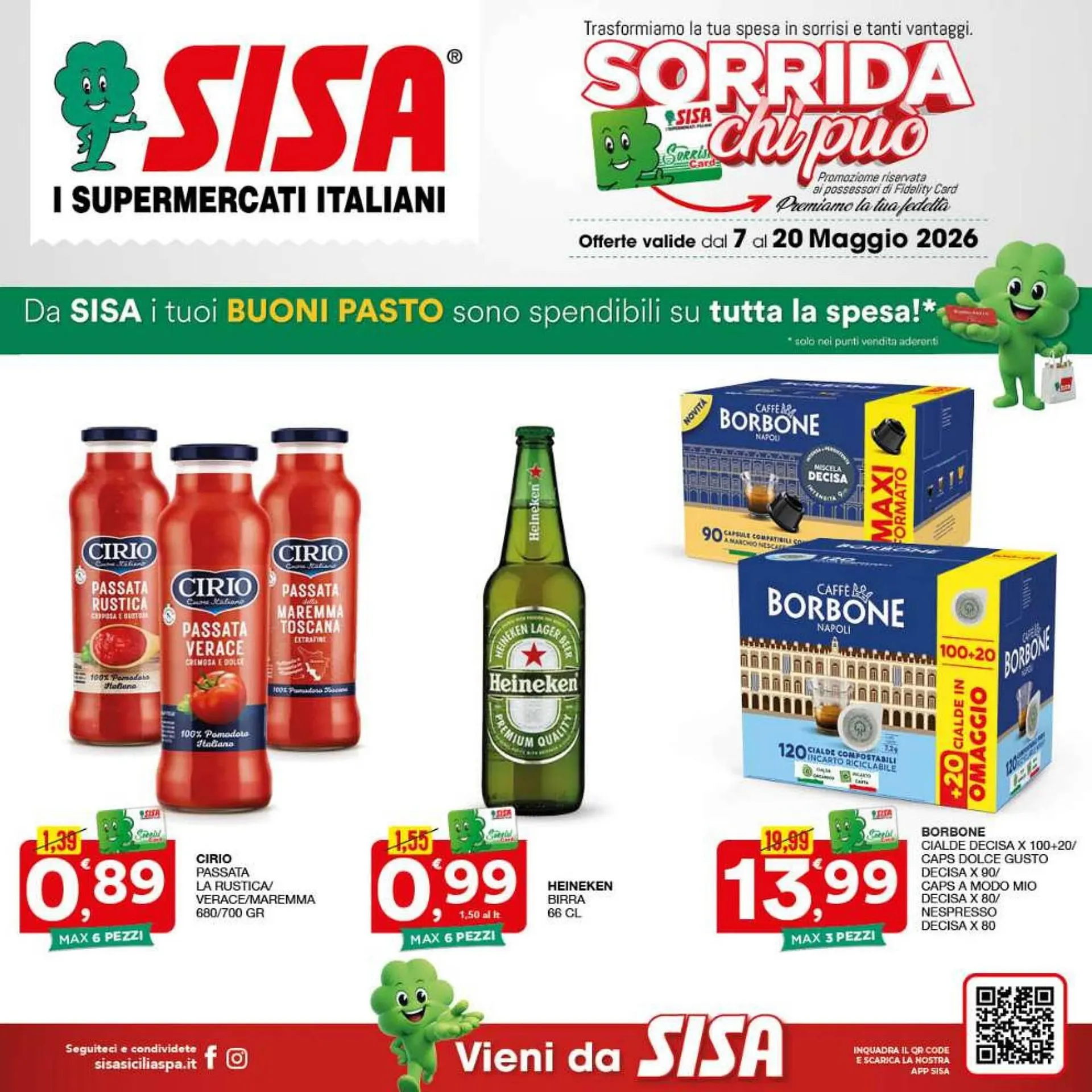 Volantino Sisa da 7 maggio a 20 maggio di 2026 - Pagina del volantino 1