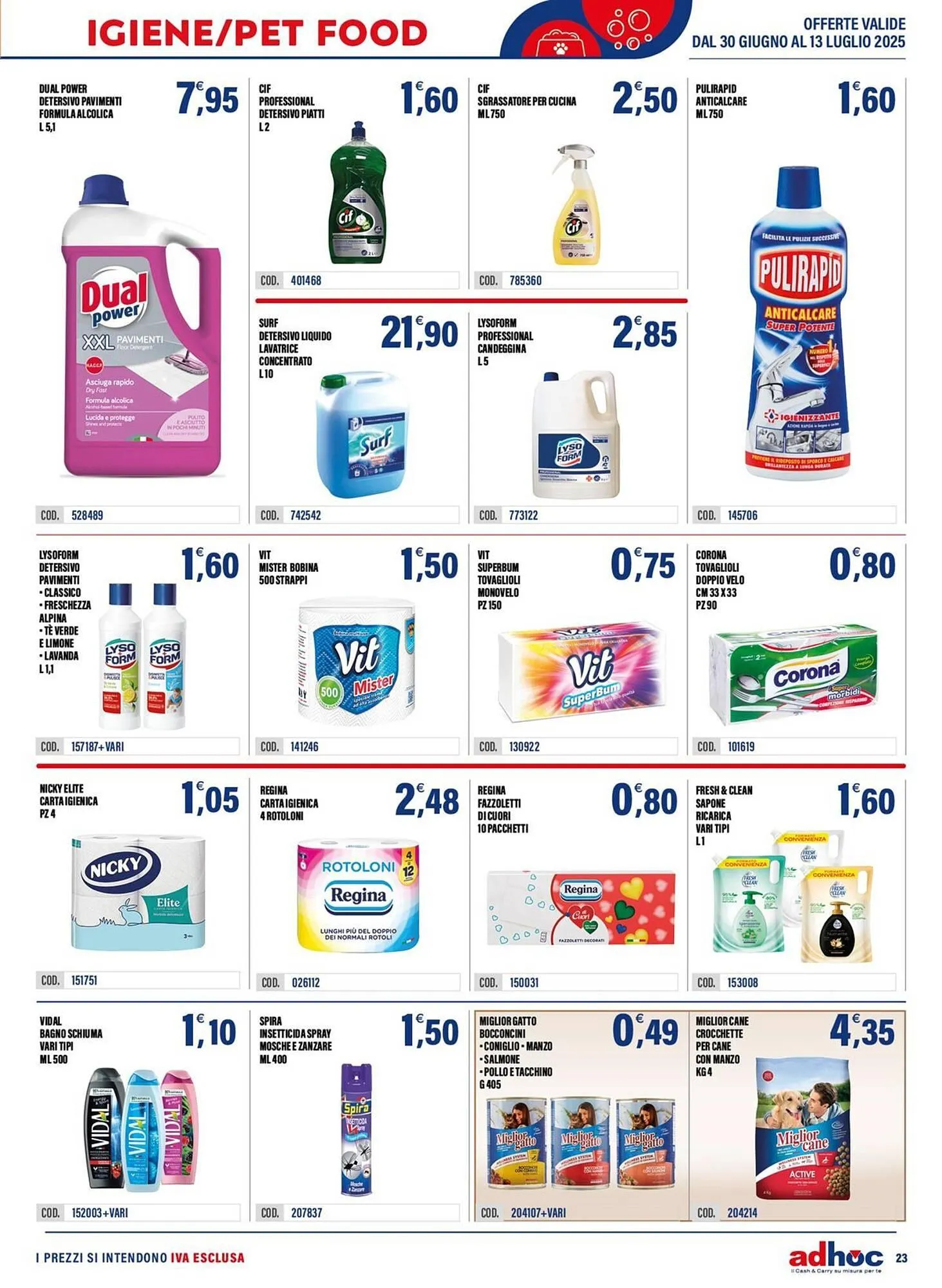 Volantino Adhoc da 30 giugno a 13 luglio di 2025 - Pagina del volantino 23