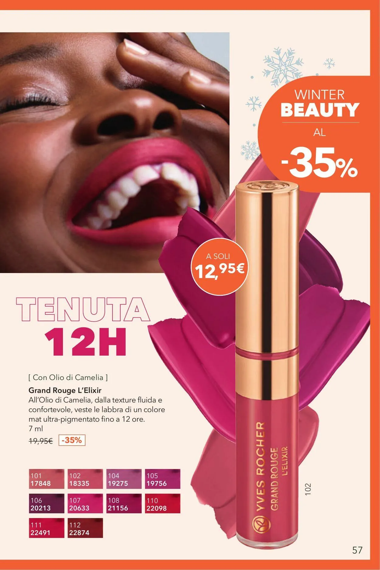 Yves Rocher Volantino attuale da 30 gennaio a 13 febbraio di 2025 - Pagina del volantino 57