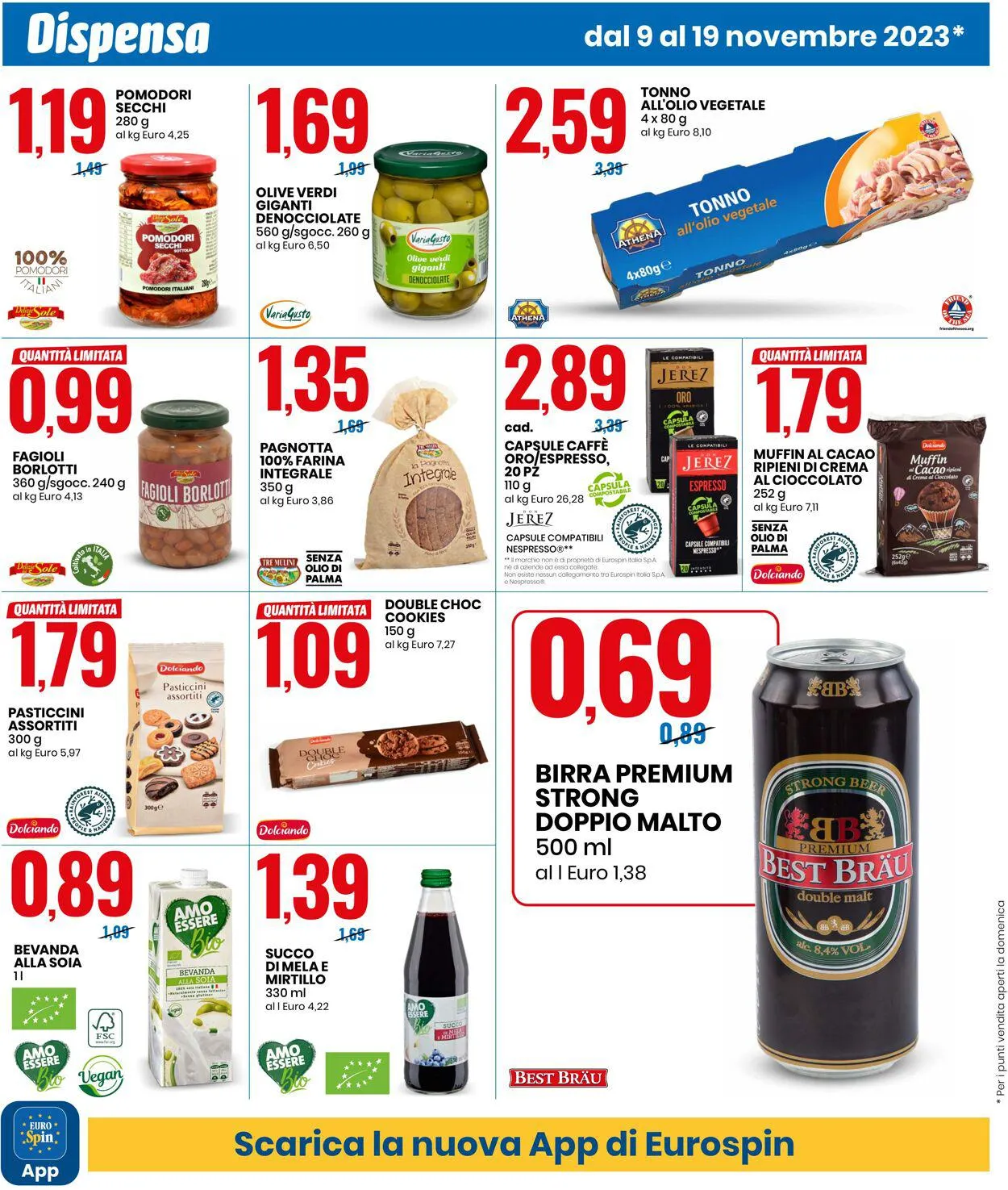 EURO Spin Volantino attuale da 15 novembre a 19 novembre di 2023 - Pagina del volantino 8