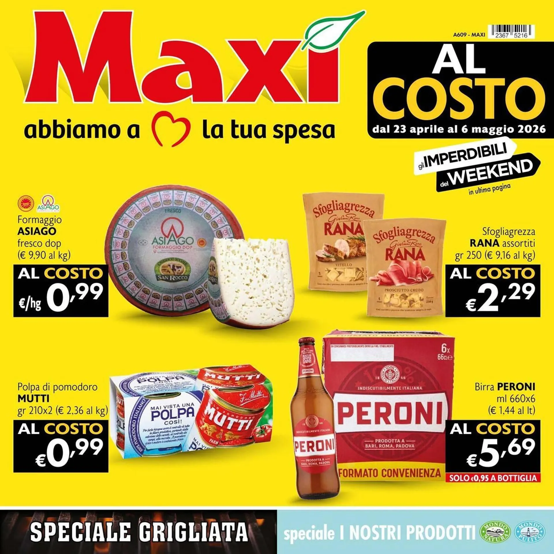Volantino Maxi Supermercati da 23 aprile a 6 maggio di 2026 - Pagina del volantino 1