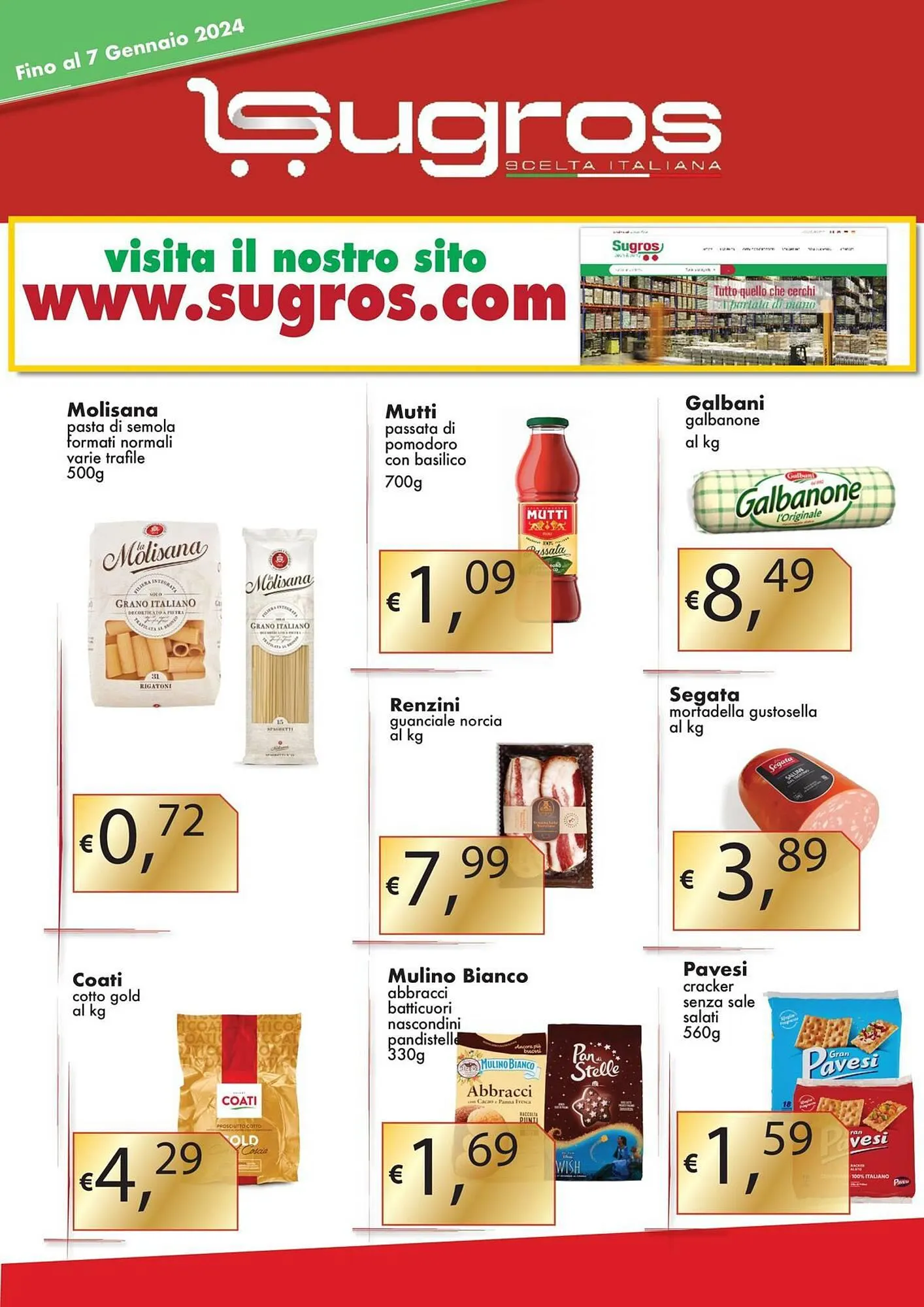 Volantino Sugros da 3 gennaio a 7 gennaio di 2024 - Pagina del volantino 