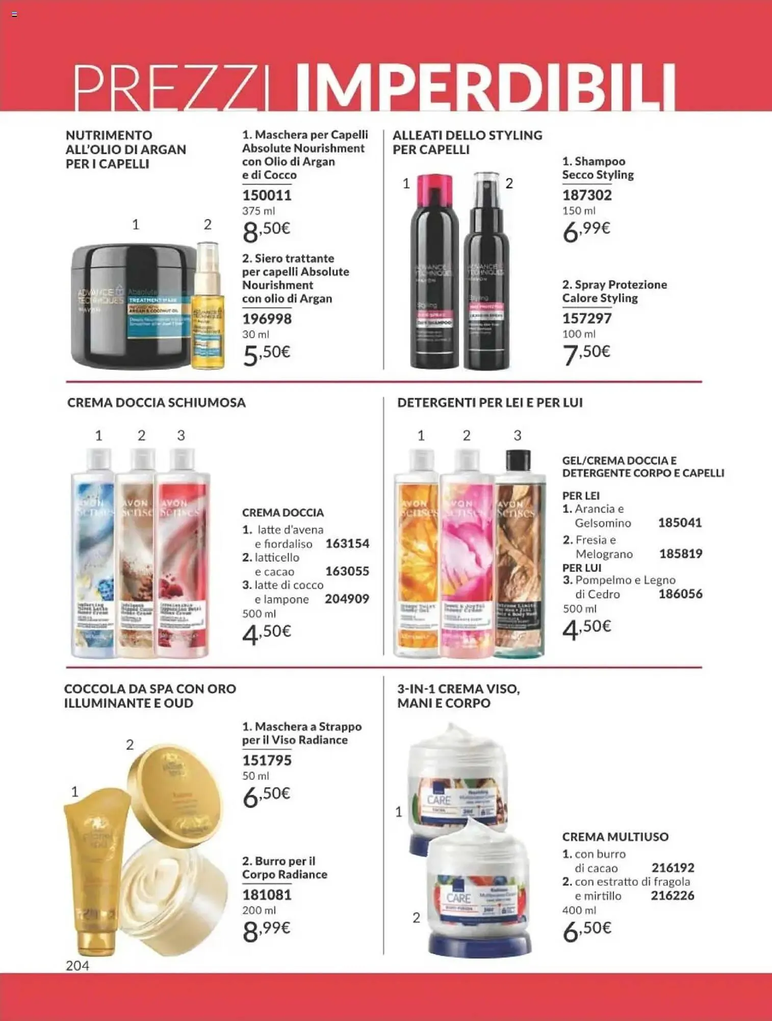 Volantino Avon da 1 aprile a 30 aprile di 2025 - Pagina del volantino 204