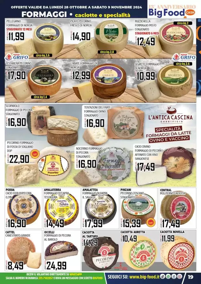 Festeggiamo il nostro 13 anniversario da 28 ottobre a 9 novembre di 2024 - Pagina del volantino 19