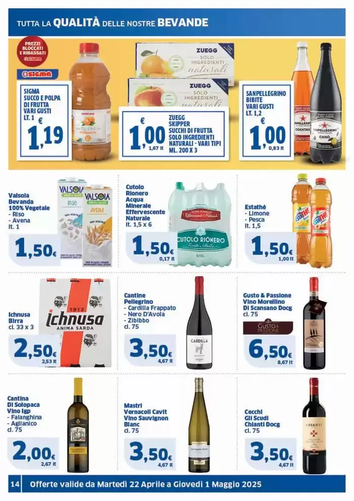 Prezzi tondi da 22 aprile a 1 maggio di 2025 - Pagina del volantino 14