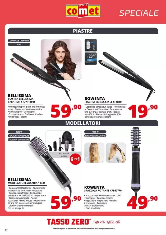 Speciale Piccoli Elettrodomestici da Comet! da 3 aprile a 16 aprile di 2025 - Pagina del volantino 22