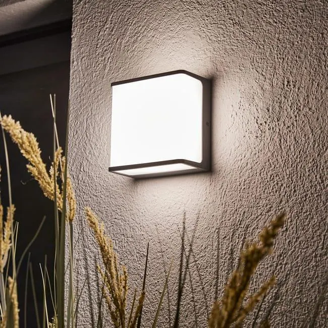 Applique LED moderno da esterno Telin grigio IP54, luce bianco naturale 2110 lumen, INSPIRE