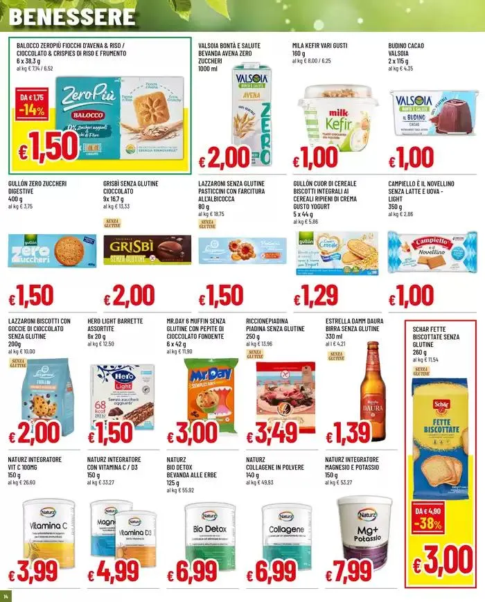 TANTI PRODOTTI DA 0,50 A 3,00€ da 9 gennaio a 22 gennaio di 2025 - Pagina del volantino 14