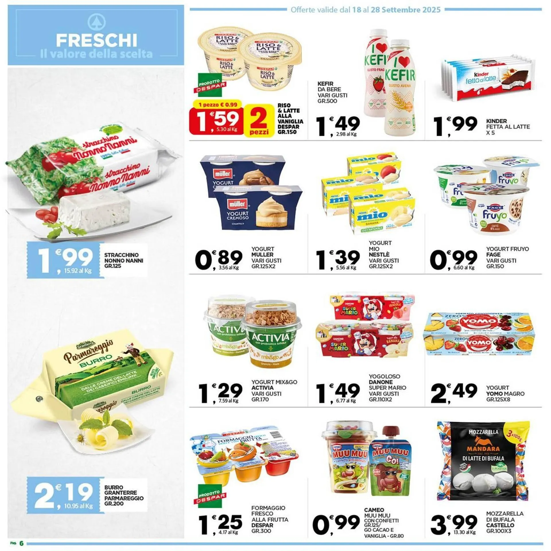 Volantino Despar da 18 settembre a 28 settembre di 2025 - Pagina del volantino 6