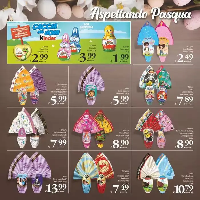 Aspettando pasque con gusto&qualita da 1 aprile a 10 aprile di 2025 - Pagina del volantino 13