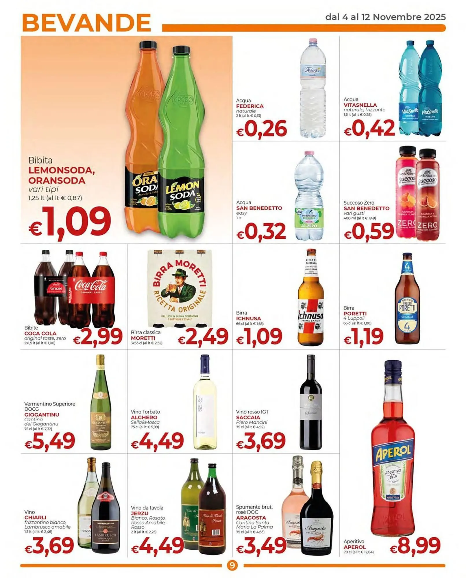 Volantino Supermercati Nonna Isa da 4 novembre a 12 novembre di 2025 - Pagina del volantino 9