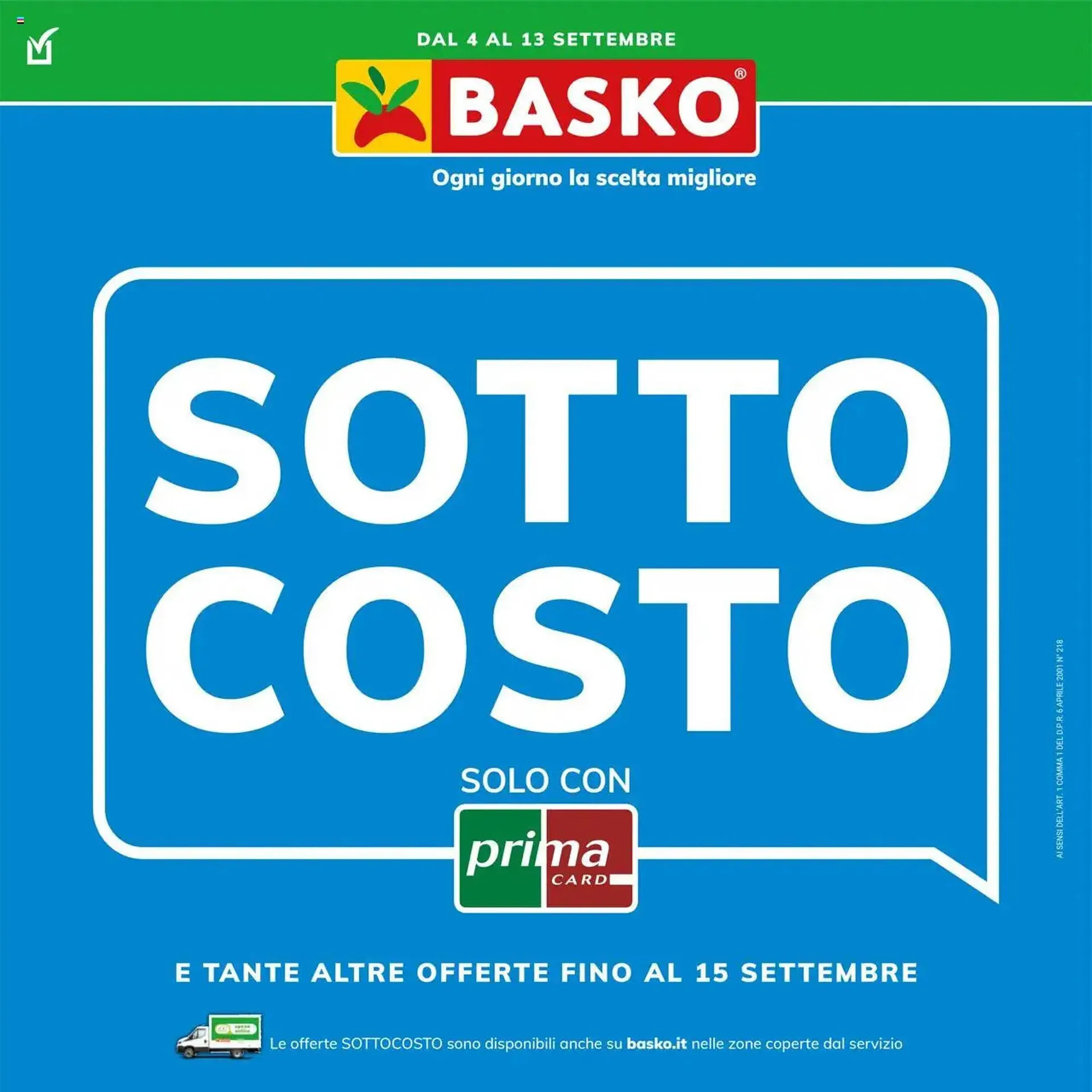 Volantino Basko da 4 settembre a 13 settembre di 2025 - Pagina del volantino 1