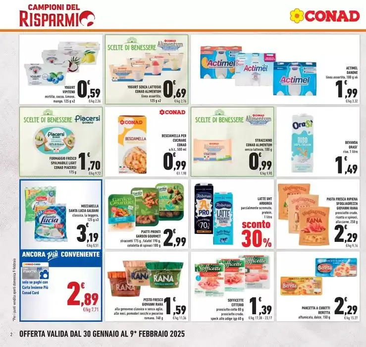 Campioni del risparmio da 30 gennaio a 9 febbraio di 2025 - Pagina del volantino 2