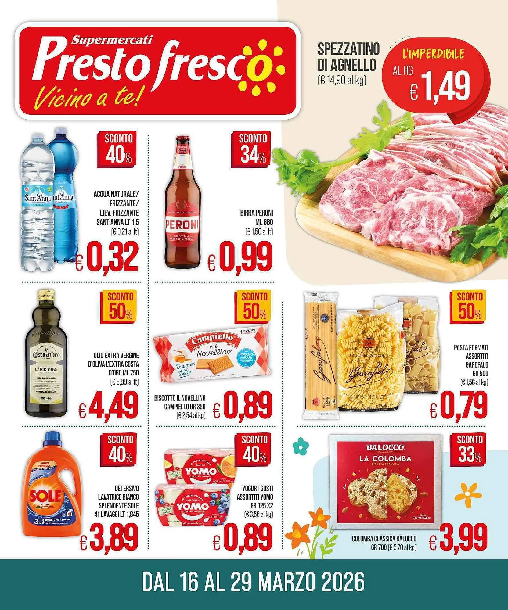 Volantino PrestoFresco da 15 marzo a 29 marzo di 2026 - Pagina del volantino 1