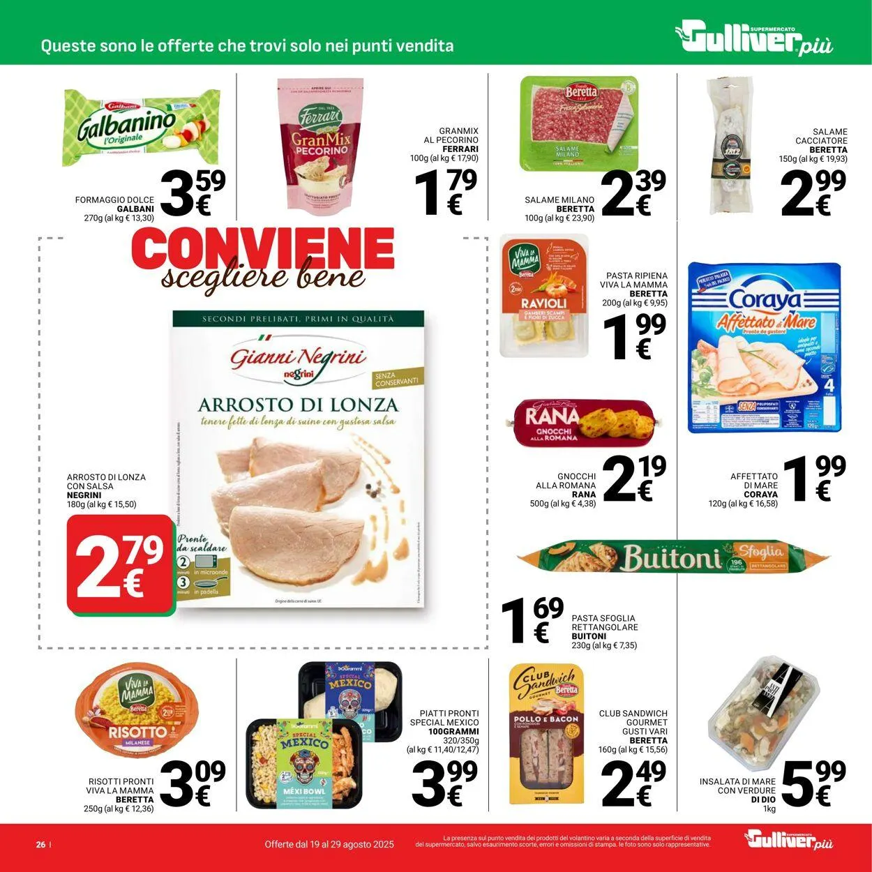 Gulliver Volantino attuale da 19 agosto a 29 agosto di 2025 - Pagina del volantino 26