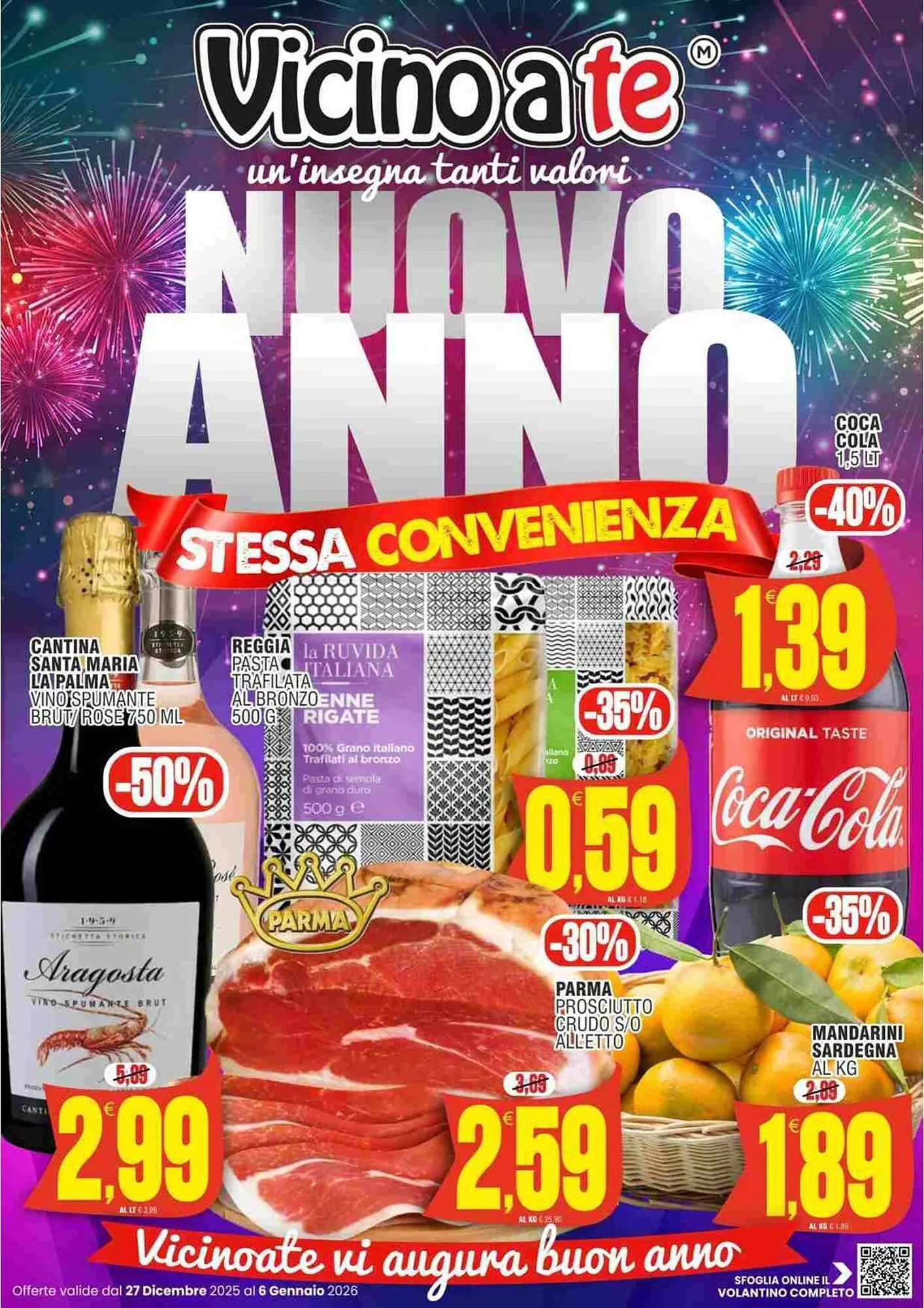 Volantino Vicino a te supermercati da 27 dicembre a 6 gennaio di 2026 - Pagina del volantino 1