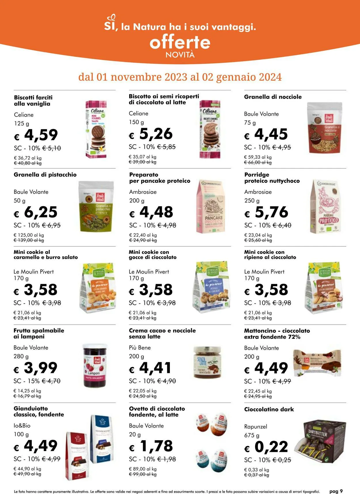 Natura Sì Volantino attuale da 25 ottobre a 8 novembre di 2023 - Pagina del volantino 9