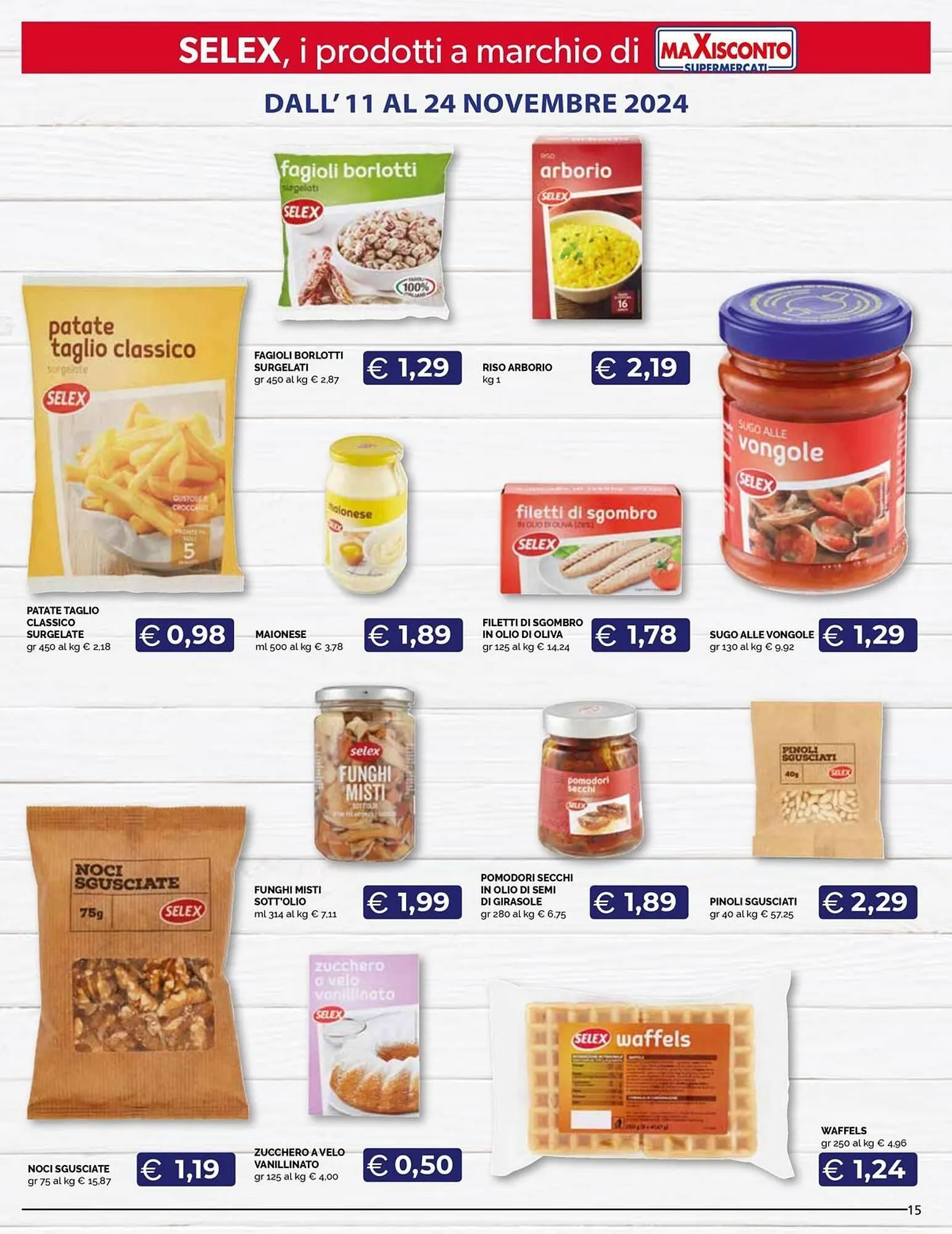 Volantino Maxisconto da 11 novembre a 24 novembre di 2024 - Pagina del volantino 15