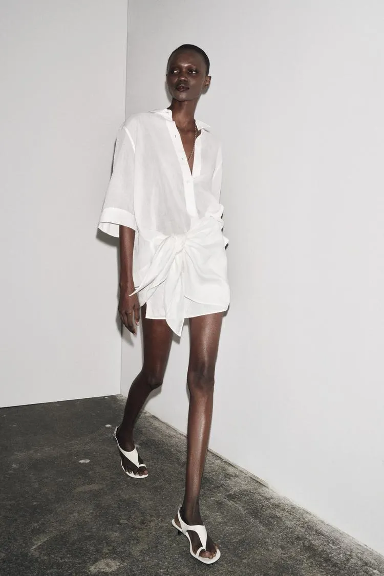 GONNA CORTA IN LINO 100% ZW COLLECTION