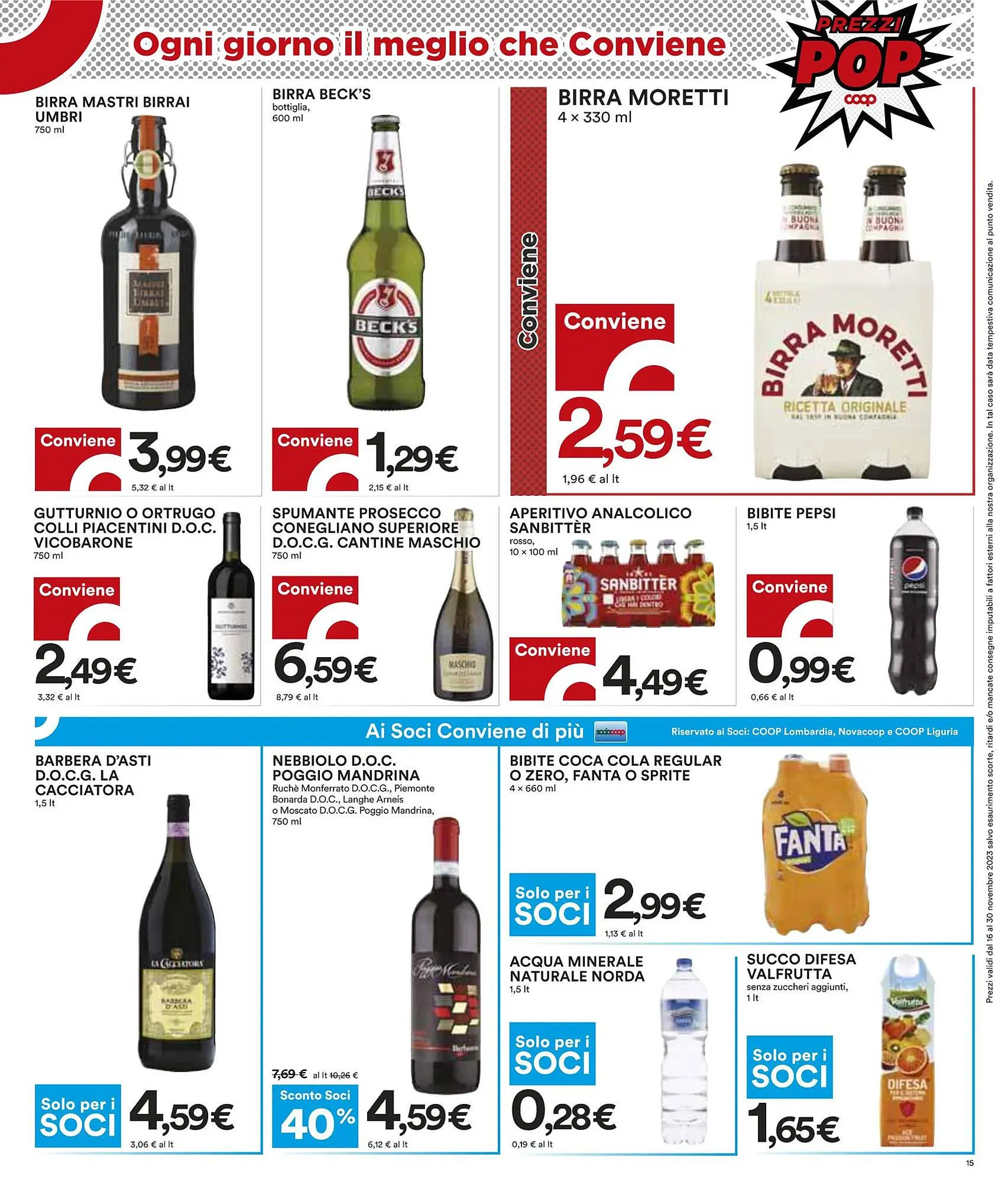 Volantino Coop da 16 novembre a 30 novembre di 2023 - Pagina del volantino 15