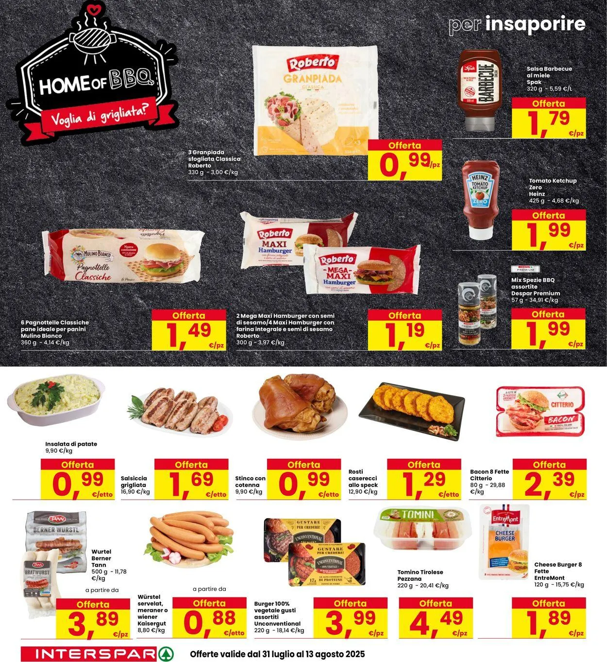 Interspar Volantino attuale da 31 luglio a 9 agosto di 2025 - Pagina del volantino 8