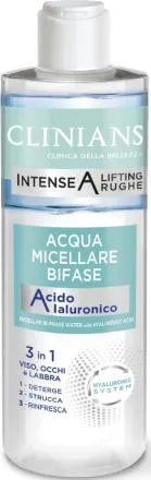 Acqua micellare bifase con acido ialuronico Intense A Lifting rughe, 400 ml