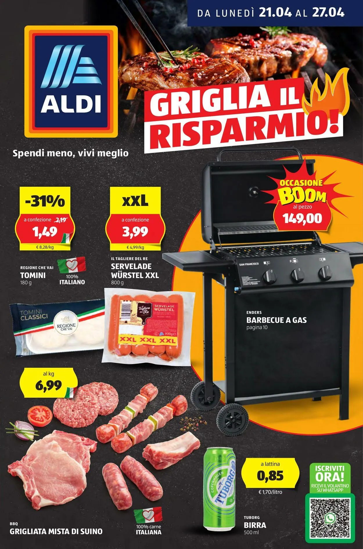 Aldi Volantino attuale da 21 aprile a 27 aprile di 2025 - Pagina del volantino 1