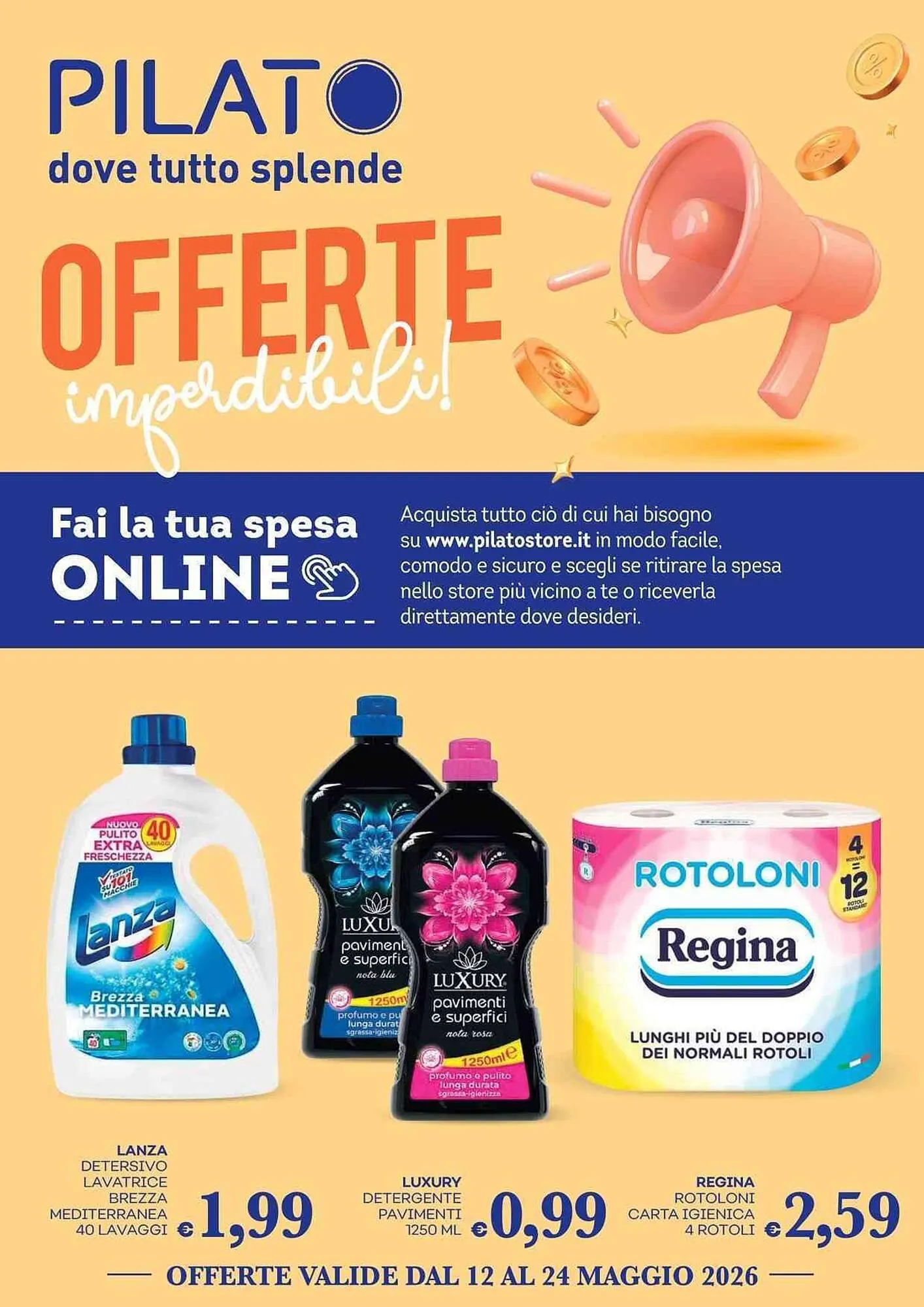 Volantino Pilato da 12 maggio a 24 maggio di 2026 - Pagina del volantino 1
