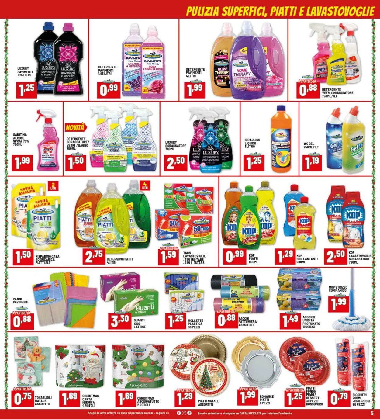 Risparmio Casa Volantino attuale da 22 dicembre a 4 gennaio di 2026 - Pagina del volantino 5