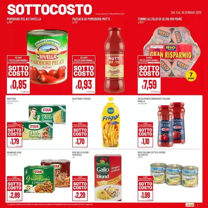 Sottocosto da 9 gennaio a 19 gennaio di 2025 - Pagina del volantino 3