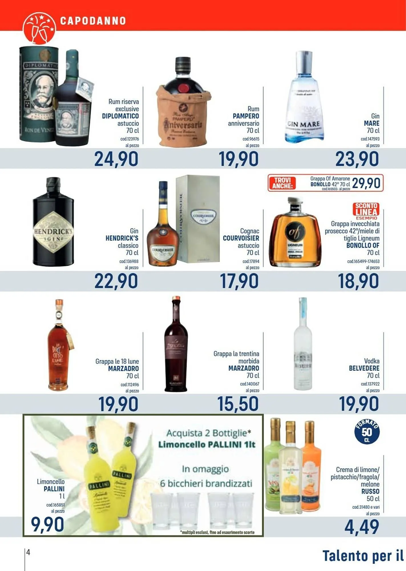 Volantino Talento Professional Store da 22 dicembre a 4 gennaio di 2026 - Pagina del volantino 4