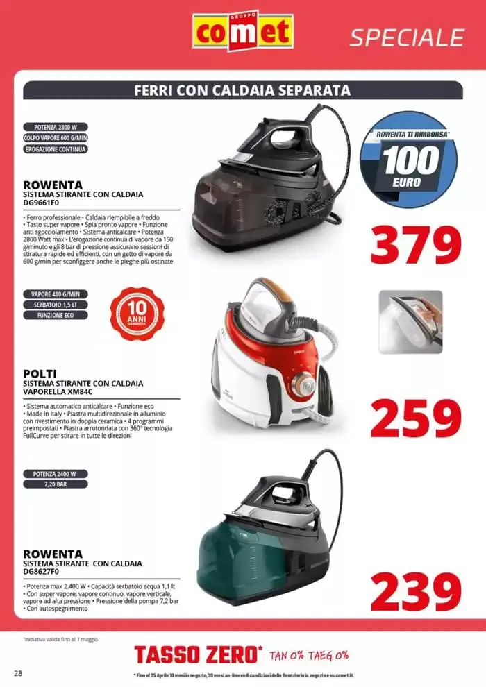 Speciale Piccoli Elettrodomestici! da 17 aprile a 7 maggio di 2025 - Pagina del volantino 28