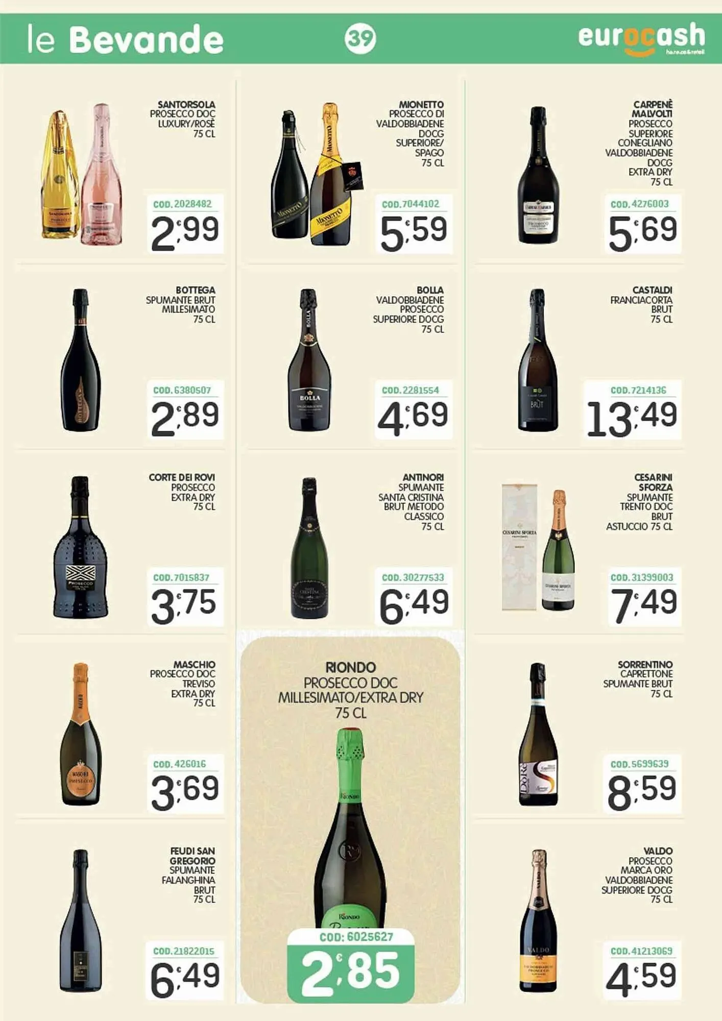 Volantino Eurocash da 16 marzo a 5 aprile di 2026 - Pagina del volantino 39