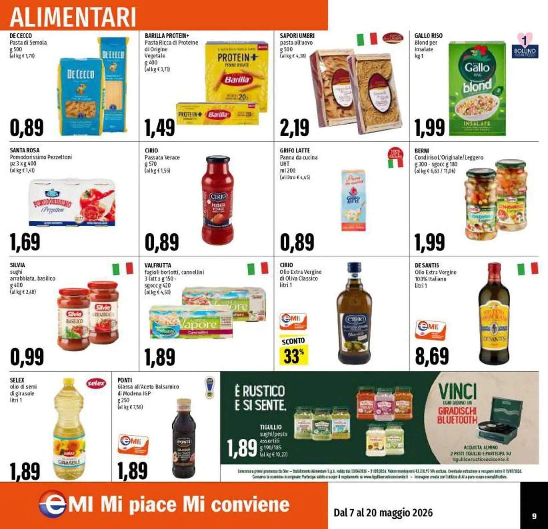 Volantino Emi Supermercati da 7 maggio a 20 maggio di 2026 - Pagina del volantino 9